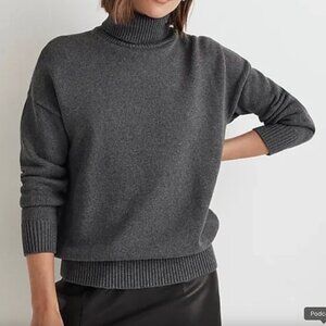 Madewell Ribbed Turtleneck Sweater 100% Cotton